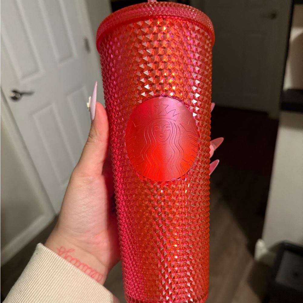 Starbucks Vibrant Red Textured Tumbler